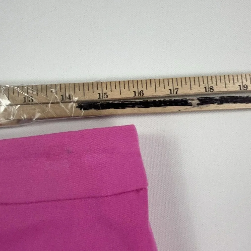 J.Crew No. 2 Skirt Womens 6 Pink Twill Pencil Knee Length Lined Stretch Office